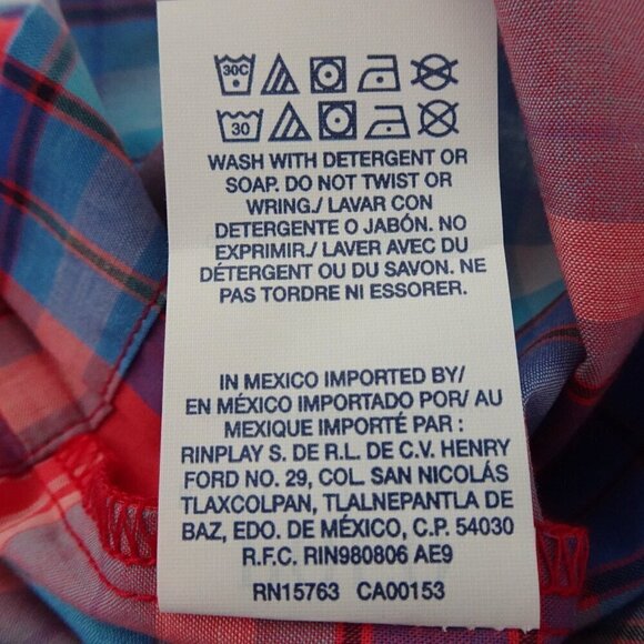 Polo Ralph Lauren Pajama Shirt Top Men's Size M Red Button Front Short Sleeve - Picture 8 of 8